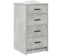 vidaXL Vitrina Gris hormigón 40 x 41 x 75 cm Madera contrachapada, Sala de Estar, Mueble Moderno, aparador Rectangular, Armario Resistente, Organizador Elegante