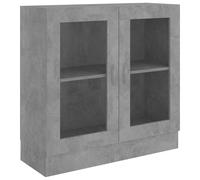 Vidaxl Vitrina Madera Contrachapada 82,5x30,5x80 Cm Blanco Negro Roble Sonoma Mueble Almacenaje Estantería Oficina Concrete gray