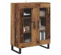 vidaXL Vitrina Madera Vieja 69,5 x 34 x 90 cm Madera contrachapada, Armario de Sala, solución Moderna de Almacenamiento, Organizador Rectangular, Mueble Independiente, estantería eficiente