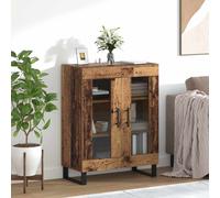 vidaXL Vitrina Madera Vieja – Armario de sala, madera contrachapada 69,5 x 34 x 90 cm