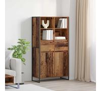 vidaXL Vitrina Madera Vieja 81 x 36 x 150.5 cm Madera de ingeniería