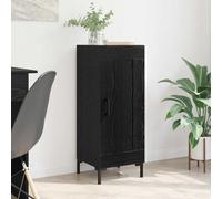 vidaXL Vitrina Olden Roble Negro 34,5 x 34 x 90 cm
