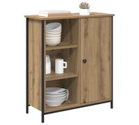 vidaXL Vitrina Roble Artesanal 70 x 30 x 80 cm Madera contrachapada, Almacenamiento para Comedor, Diseño Rectangular, Mueble Moderno, Práctico para Necesidades del Hogar