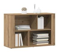 vidaXL Vitrina Roble Artesanal 80 x 30 x 53 cm Madera contrachapada, Aparador rústico, Mueble Rectangular Duradero, Gran Espacio, Organizador Funcional y Elegante