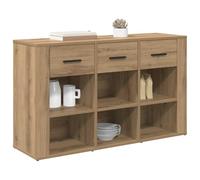 vidaXL Vitrina Roble Artesanal 100 x 30 x 59,5 cm Madera contrachapada, Aparador rústico, Mueble con Amplio Espacio, cajones duraderos, para tu Sala y Estilo Moderno