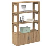 vidaXL Vitrina Roble Artisan 30 x 80 x 119.5 cm Madera contrachapada, Almacenaje Moderno para Sala, aparador Rectangular, Cabinet Funcional, Mueble contemporáneo Ideal