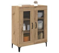 vidaXL Vitrina Roble Artisan 69,5 x 34 x 90 cm