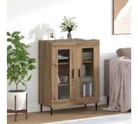vidaXL Vitrina Roble artisan 69,5 x 34 x 90 cm Madera de ingeniería