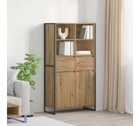 vidaXL Vitrina Roble artisan 81 x 36 x 150.5 cm Madera de ingeniería