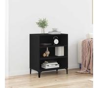 vidaXL Vitrina Roble Negro 57 x 35 x 70 cm Madera contrachapada
