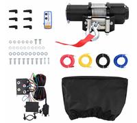 vidaXL Winch Eléctrico PVC Negro