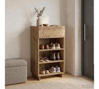 vidaXL Zapatero 48 x 38 x 87,5 cm Madera de ingeniería Roble artisan