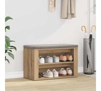 vidaXL Zapatero 75 x 35 x 45 cm Madera de ingeniería Roble artisan
