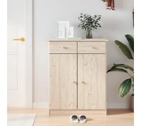 vidaXL Mueble zapatero ALTA 77x35x96 cm mueble zapatero Color Natural, Blanco,