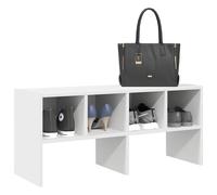vidaXL Zapatero apilable blanco 89,5x30x40 cm