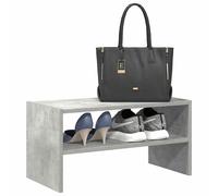 vidaXL Zapatero apilable gris hormigón 60x30x30,5 cm