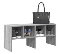 vidaXL Zapatero apilable gris sonoma 89,5x30x40 cm