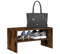 vidaXL Zapatero apilable roble ahumado 60x30x30,5 cm