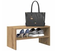 vidaXL Zapatero apilable roble artesanal 60x30x30,5 cm
