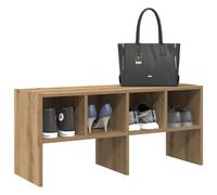 vidaXL Zapatero apilable roble artesanal 89,5x30x40 cm