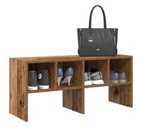 vidaXL Zapatero apilable roble artesanal 89,5x30x40 cm en color Roble artisan/Roble Sonoma/Negro y más