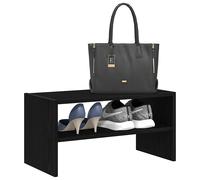 vidaXL Zapatero apilable roble negro 60x30x30,5 cm