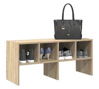 vidaXL Zapatero apilable roble sonoma 89,5x30x40 cm