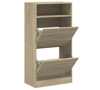vidaXL Zapatero, Armario con Almacenaje, Soporte de Zapatos, Estantería para Pasillo Entrada Guardarropa, Madera de Ingeniería Roble Sonoma