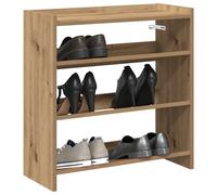 vidaXL Zapatero artesanal de madera contrachapada 60x25x62 cm