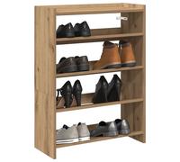 vidaXL Zapatero artesanal de madera contrachapada 60x25x81 cm
