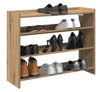 vidaXL Zapatero artesanal de madera contrachapada 80x25x62 cm