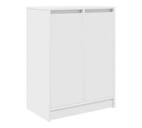 vidaXL Zapatero 57x34x76 cm de madera de ingeniería - Roble Sonoma/Roble ahumado/Blanco y más