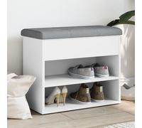 vidaXL Zapatero blanco 62x32x50 cm madera de ingeniería