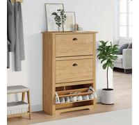 vidaXL Zapatero BODO 80 x 35 x 118 cm Madera de ingeniería Marrón miel