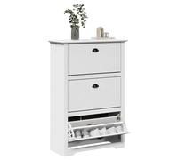 vidaXL Zapatero BODO Blanco 80x35x118 cm