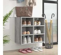 vidaXL Zapatero color gris Sonoma 52,5x30x50 cm