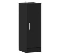 vidaXL Mueble zapatero Organizador de zapatos Armario madera contrachapada Negro 32x35x92 cm