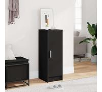 vidaXL Mueble zapatero de aglomerado negro 32x35x92 cm