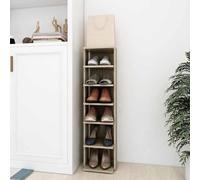 vidaXL Zapatero de ingeniería roble Sonoma 27,5x27x102cm
