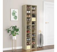 vidaXL Zapatero de madera contrachapada color roble 54x34x183cm
