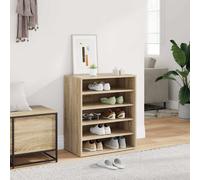 vidaXL Zapatero de madera contrachapada color roble 60x35x70 cm