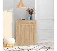 vidaXL Zapatero de madera contrachapada color roble 60x35x84cm