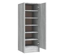 Vidaxl zapatero de madera contrachapada gris sonoma 32x35x92 cm
