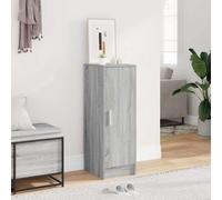 vidaXL Zapatero de madera contrachapada gris Sonoma 32x35x92 cm Gris