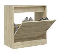 vidaXL Zapatero de madera de ingeniería roble Sonoma 60x34x63,5 cm