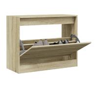 vidaXL Zapatero de madera de ingeniería roble Sonoma 80x34x63 cm