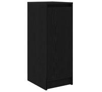 vidaXL Zapatero de madera de roble negro 29,5x34x76 cm