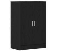 vidaXL Zapatero de madera Roble Negro - Organizador de zapatos, 60x35x92 cm