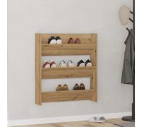vidaXL Zapatero de pared madera ingeniería roble artisan 80x18x90 cm