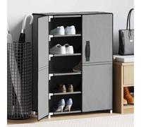 vidaXL Zapatero de tela gris 60x28x90 cm